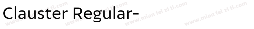 Clauster Regular字体转换